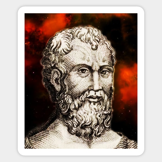 Zeno of Citium Portrait | Zeno of Citium Artwork 15 Sticker by JustLit